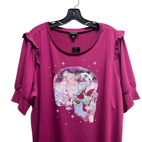 Torrid‎ Graphic Classic Fit Lt Weight French Terry Short Sleeve Sweatshirt - Picture 5 of 8